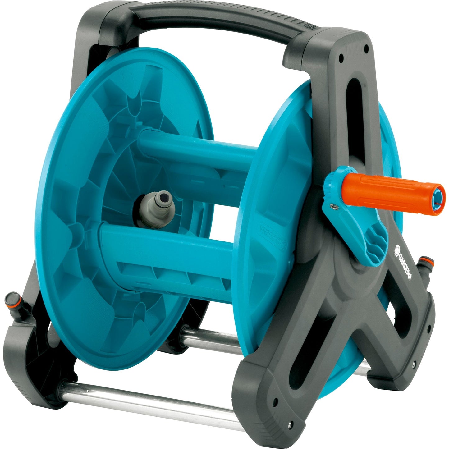 Gardena classic slanghouder 50 slanghaspel (grijs turquoise, 8007-20)