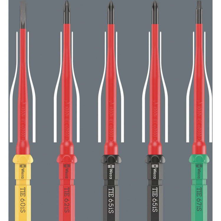 Wera kraftform kompakt vde 16 torque 1,2-3,0 | nm extra slim 1 tool finder | 16 stuks - 5006609001