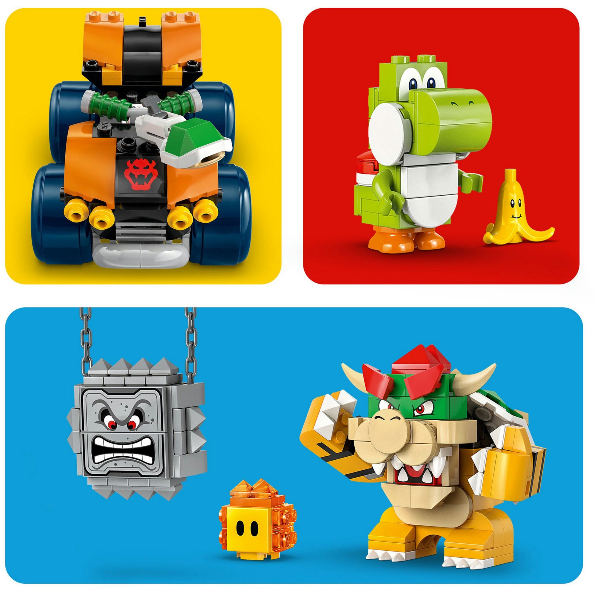Lego super mario - mario kart - bowsers kasteel constructiespeelgoed (72039)