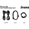 Iiyama prolite t2752msc-b1 27 touchscreen monitor (zwart, hdmi, displayport, 2x usb-a, usb-b)