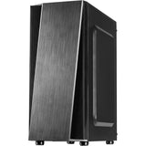 Inter-tech t-11 televen midi tower behuizing (zwart | 3x usb-a | window) - afbeelding 3