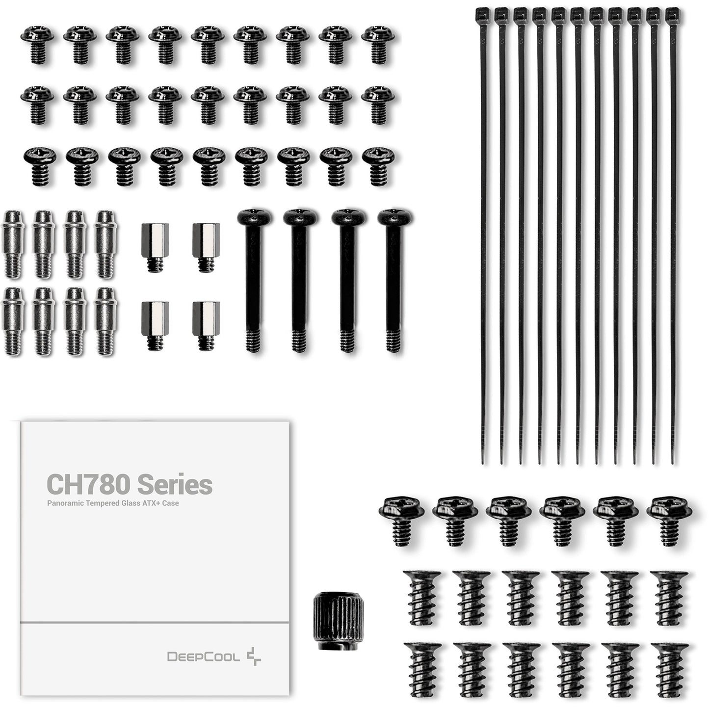 Deepcool ch780 midi tower behuizing (zwart | 4x usb-a | 1x usb-c | rgb | tempered glass)