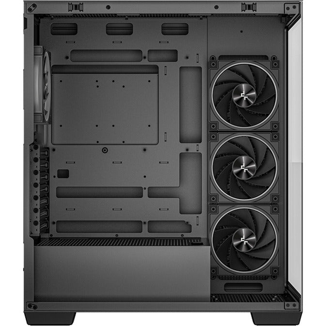 Deepcool cg580 4f v2 midi tower behuizing (zwart | 2x usb-a | 1x usb-c | rgb | tempered glass)
