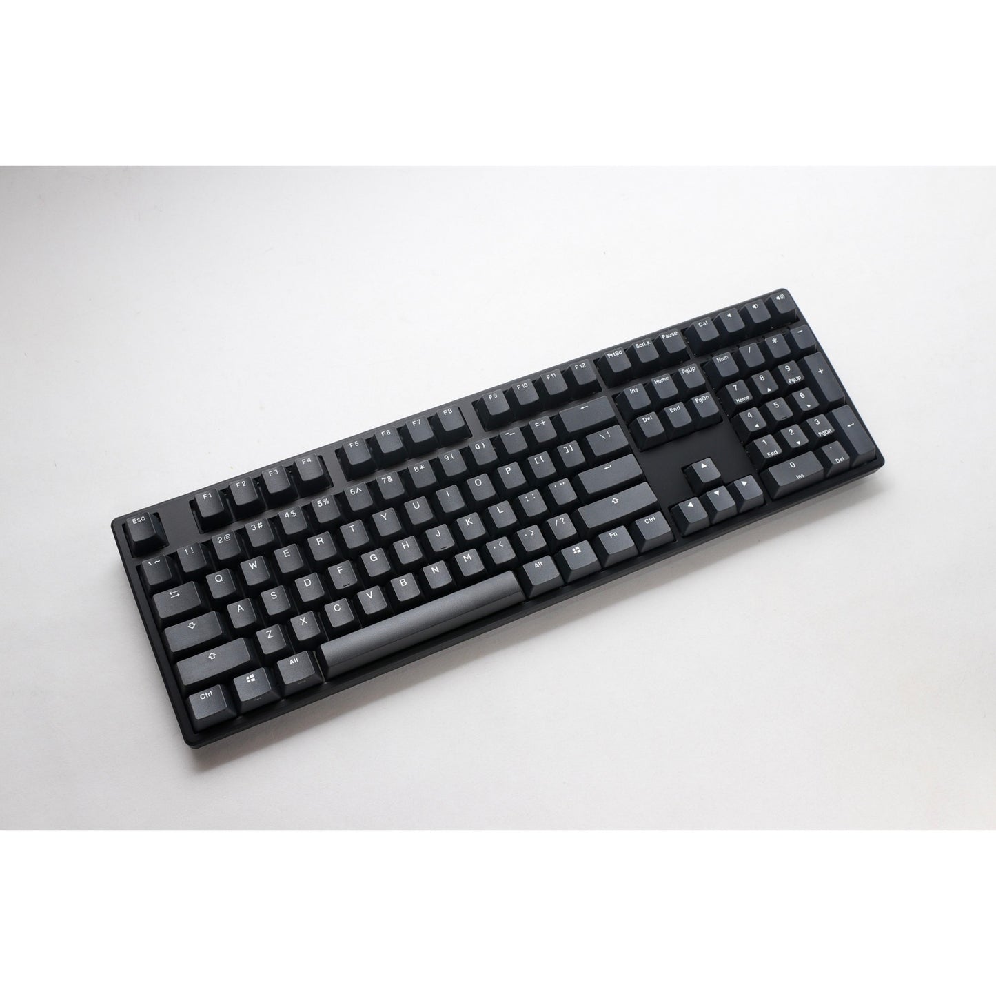 Ducky origin phantom black mechanisch toetsenbord (zwart, us lay-out (qwerty), cherry mx speed silver, 100%, hot swap, pbt double-shot keycaps)