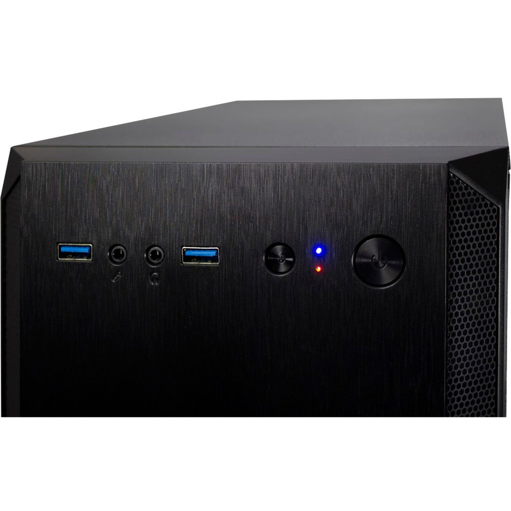 Inter-tech h-606 mini tower behuizing (zwart | 2x usb-a)