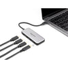 Delock 4-port usb-c + pd 85 watt usb-hub (grijs)