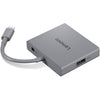 Lenovo usb-c 4 in 1 hub gen2 usb-hub (grijs)
