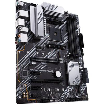 Asus prime b550-plus socket am4 moederbord (zwart zilver, raid, gb-lan, sound, atx)