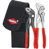 Knipex mini-tangenset in gereedschapsriemtas 002072v (rood zwart, 2-delig)