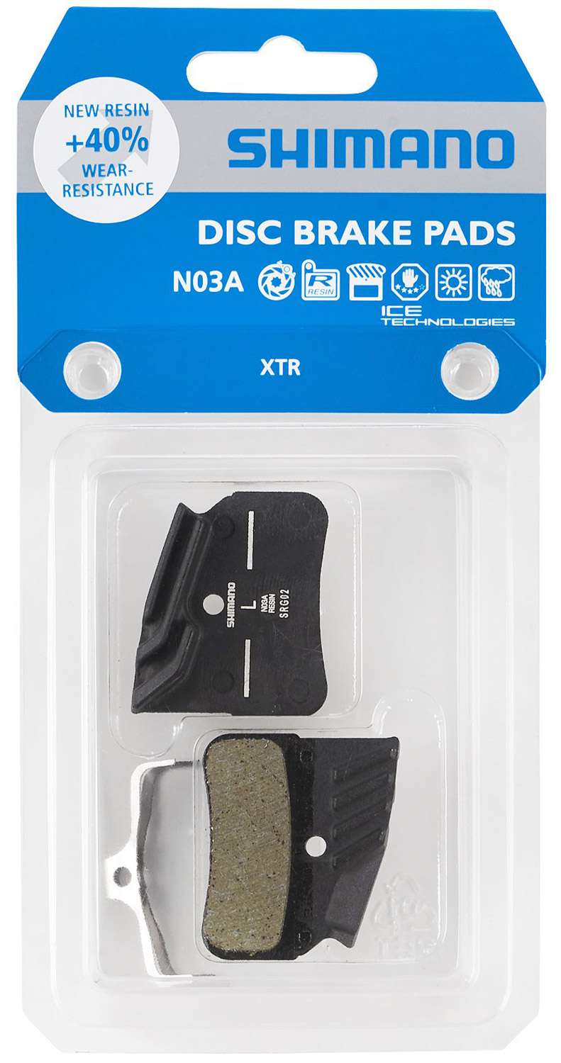 Shimano Schijfremblokset N03A Resin met koelvinnen