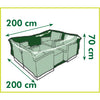 Nature tuinmeubelafdekhoes voor loungeset afdekking (grijs, 6031610)