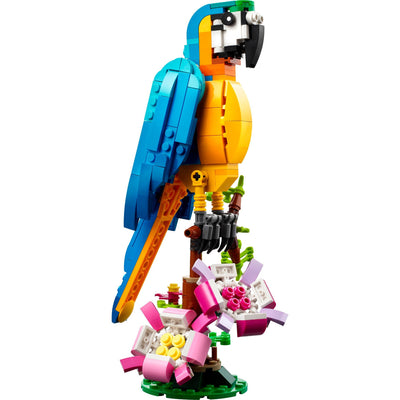 Lego creator 3in1 exotische papegaai - kikker - vis dieren speelgoed set voor kinderen - 31136