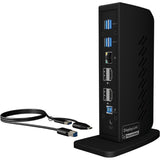 Icy box ib-dk2252ac dockingstation (zwart, usb-a, hdmi, displayport) - afbeelding 1