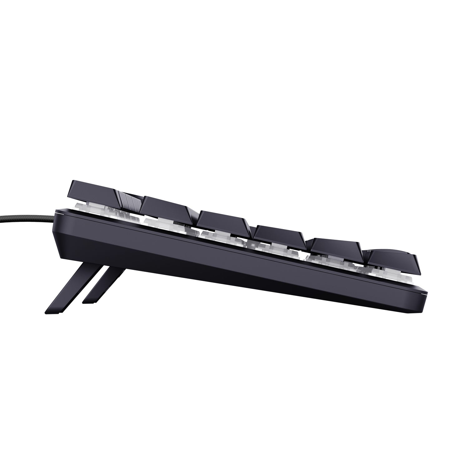 Trust gxt 866 torix mechanisch gaming toetsenbord (zwart, us lay-out (qwerty), huano red, 100%, rgb)