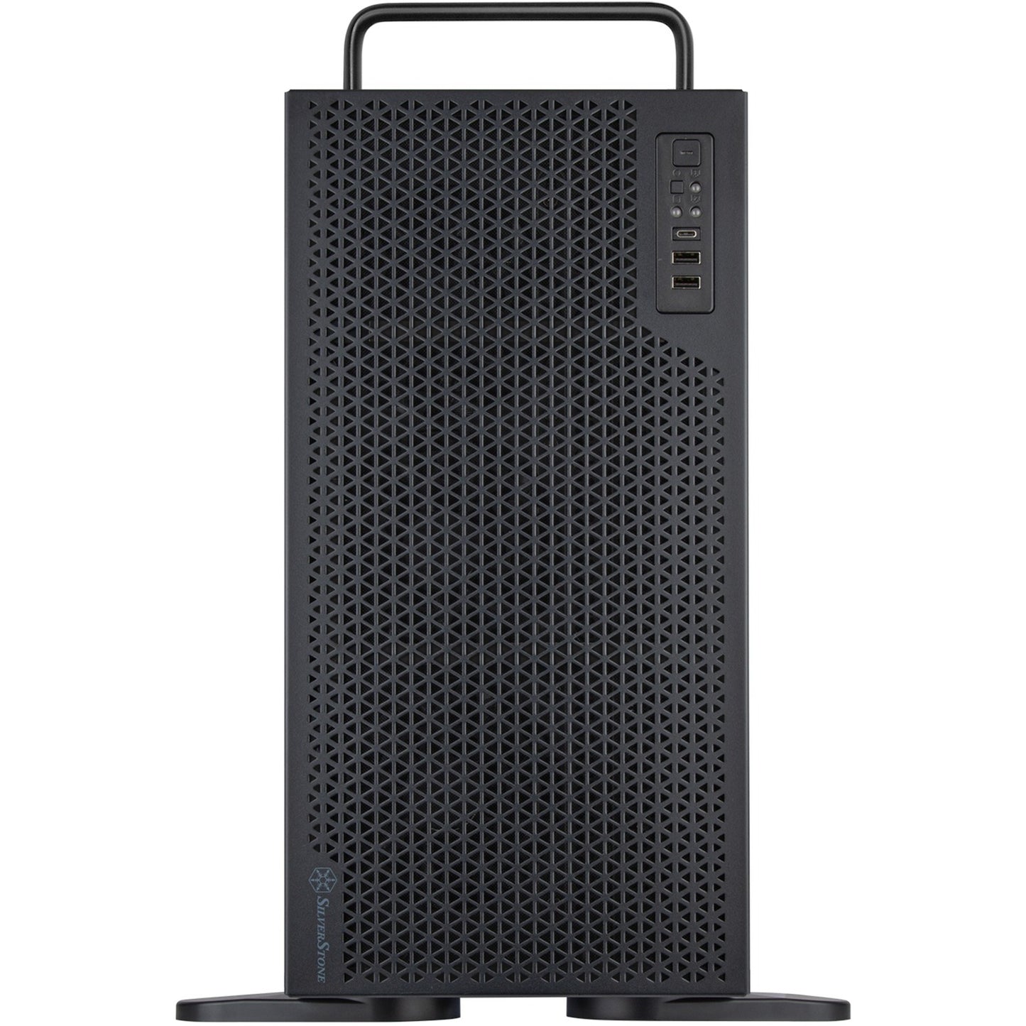 Silverstone rm52 server behuizing (zwart | 2x usb-a | 1x usb-c)