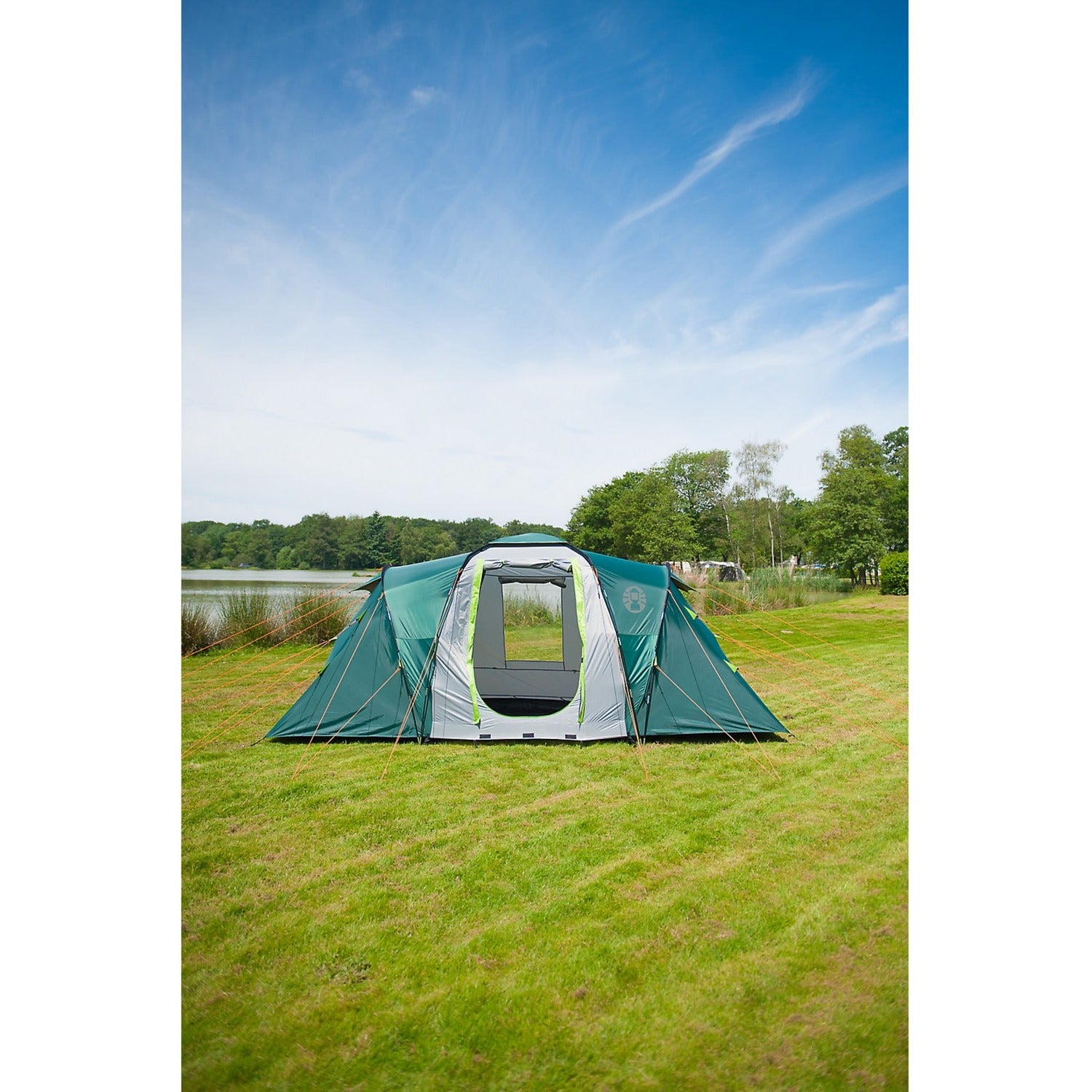 Coleman spruce falls 4 tent (donkergroen lichtgrijs)