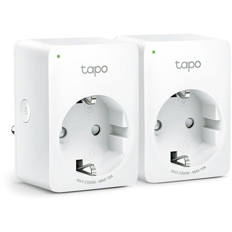 Tp-link tapo p100 mini smart wifi-stopcontact (2 pack) schakel stekkerdoos (wit, 2 stuks)