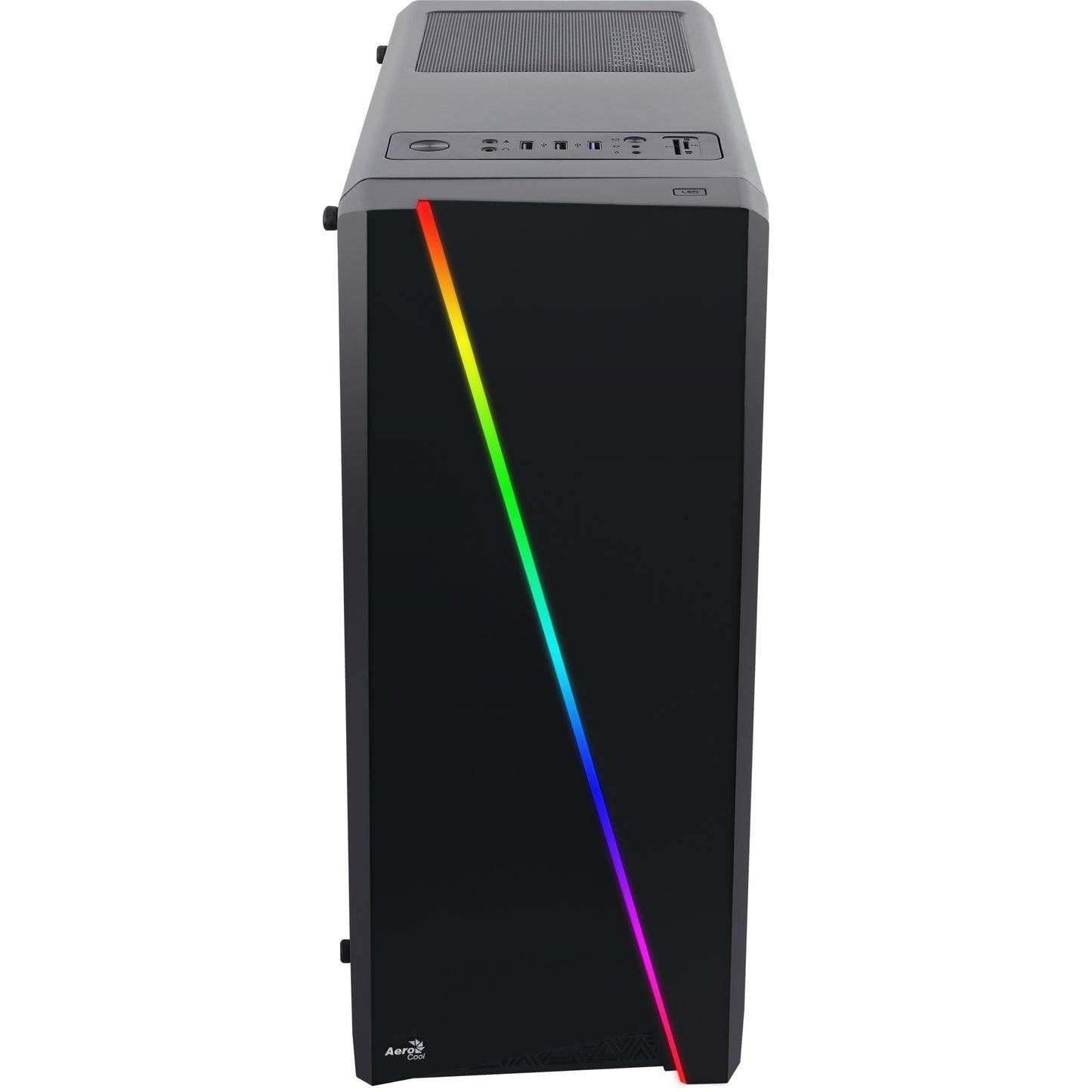 Aerocool cylon midi tower behuizing (zwart | 3x usb-a | rgb | window)