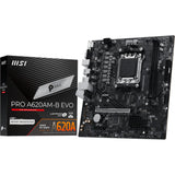 Msi pro a620am-b evo socket am5 moederbord (raid, 2.5gb-lan, sound, µatx) - afbeelding 1