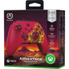 Powera advantage controller met kabel voor de xbox series x|s - rood vuur (rood, xbox series x|s, xbox one, pc)