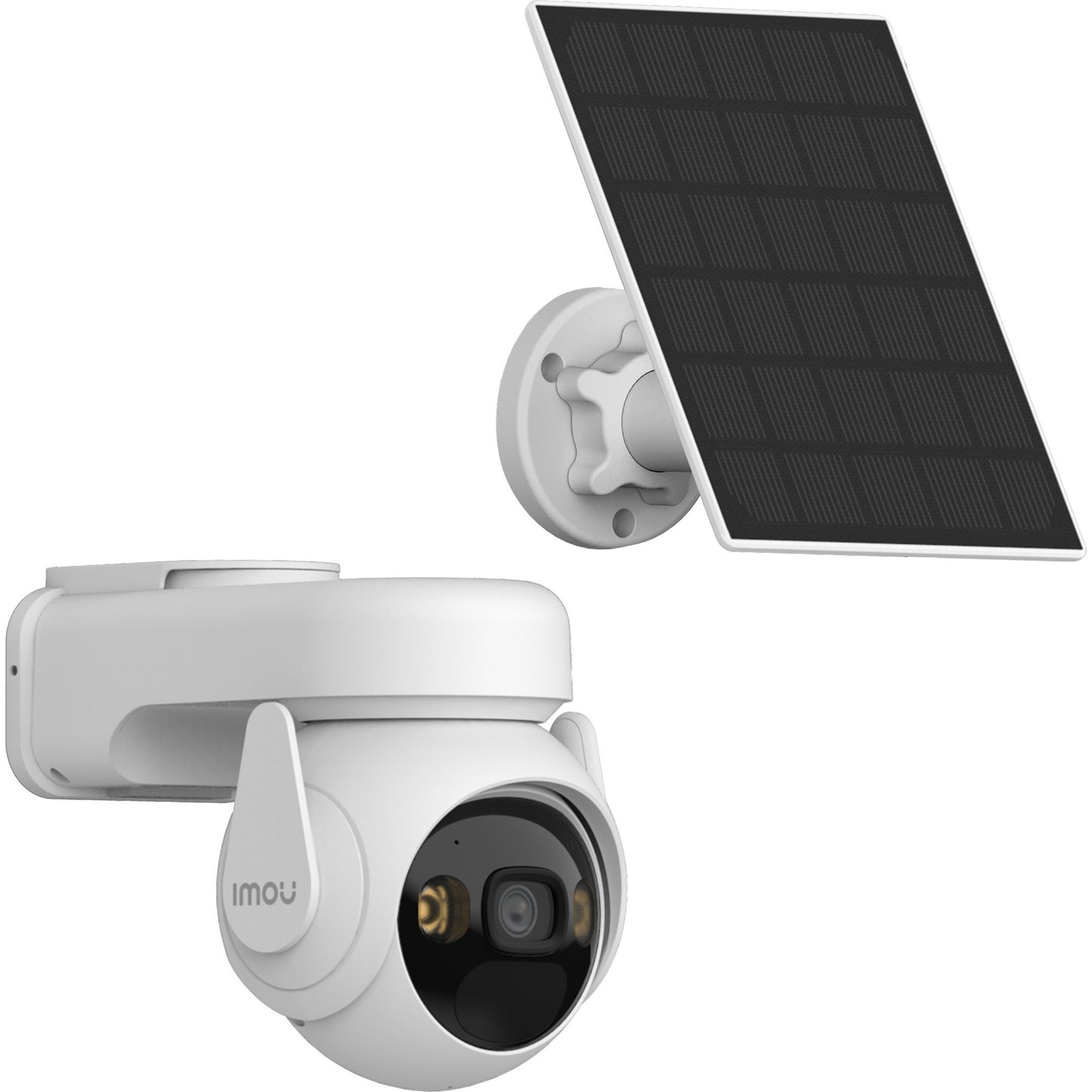 Imou cell pt met zonnepaneel beveiligingscamera (wit, 100% draadloos)