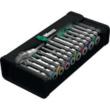 Wera 8100 sa 9 zyklop speed-ratelset gereedschapsset (zwart groen, 1 4 -aandrijving, 28-delig) - afbeelding 2