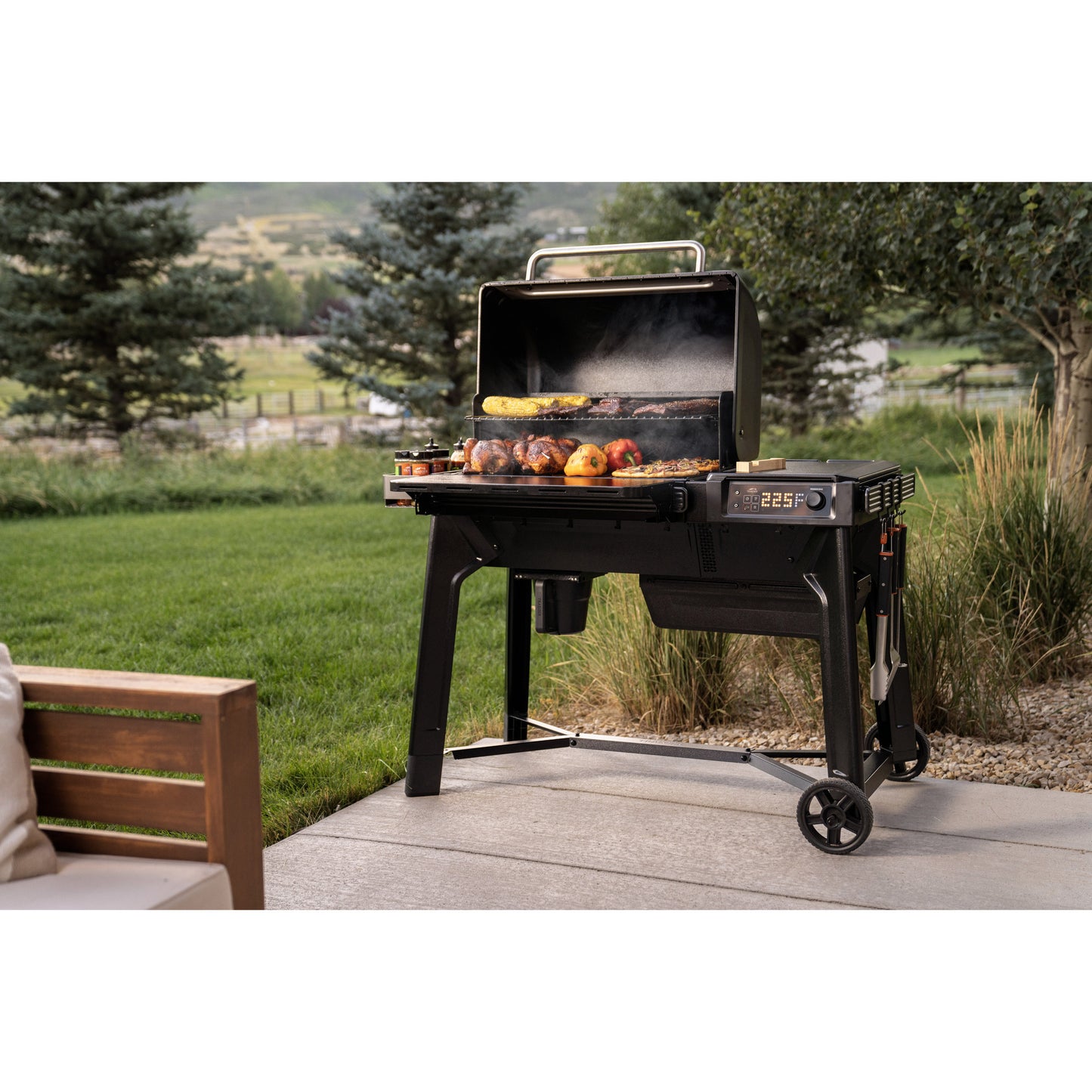 Traeger woodridge pellet barbecue (zwart, wifire)
