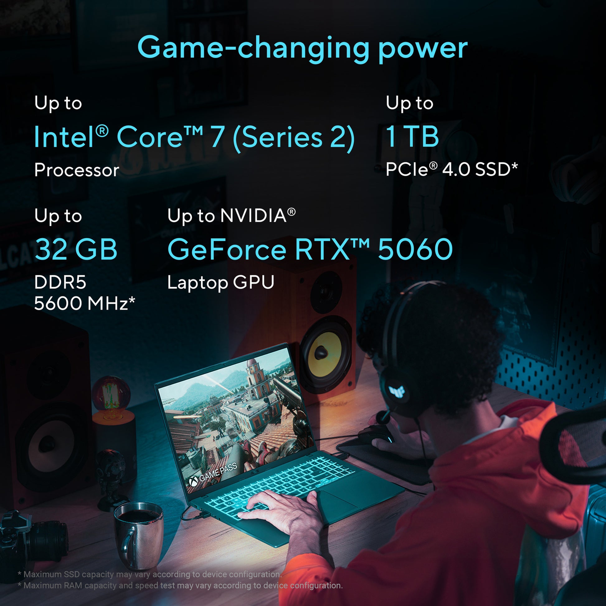 Asus v16 fx3607vp-rp003ws 16 gaming laptop (zwart | core 7 240h | rtx 5070 | 16 gb | 1 tb ssd)
