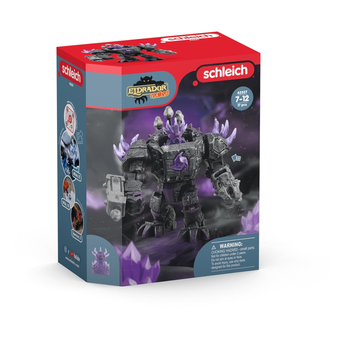Schleich eldrador - schaduw-meesterrobot met mini creature speelfiguur