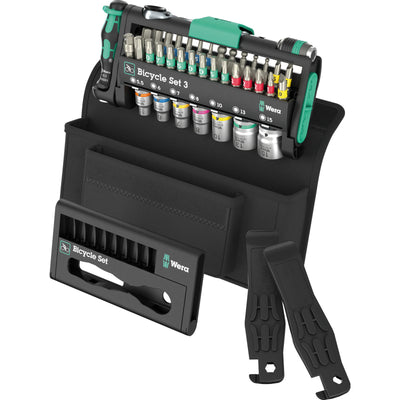 Wera bicycle set 3, 41‑delig gereedschapsset (zwart groen)