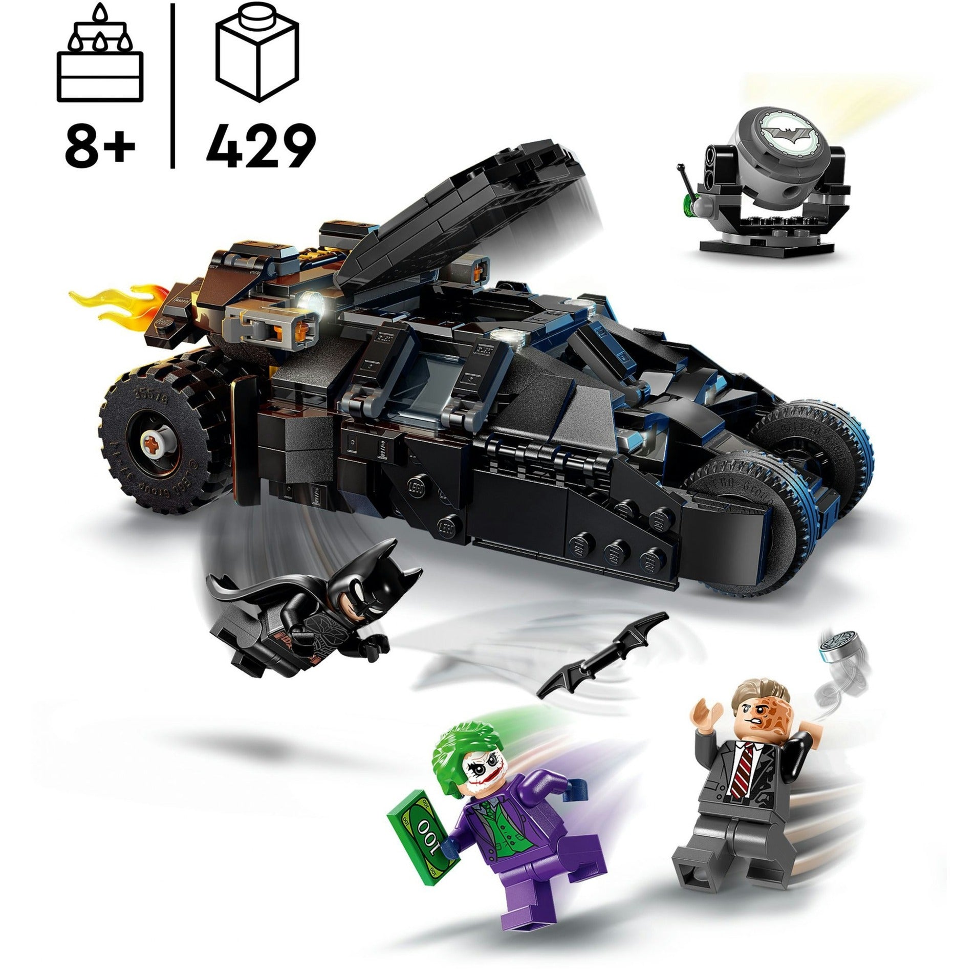 Lego dc super heroes - batman tumbler vs. two-face en the joker constructiespeelgoed (76303)