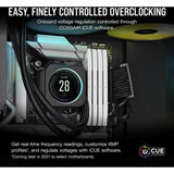 Corsair vengeance 32 gb ddr5-6000 (2x 16 gb) werkgeheugen (wit, cmk32gx5m2d6000z38w, xmp, expo) - afbeelding 5