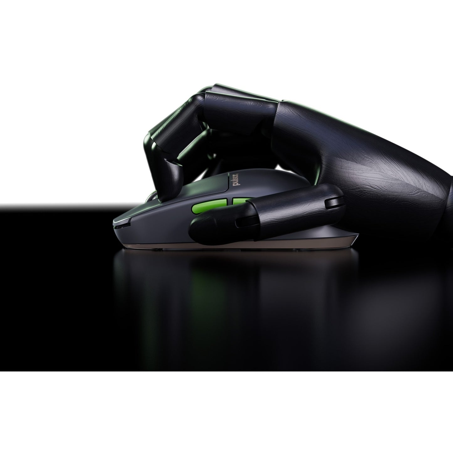 Pulsar x2 crazylight gaming mouse - volt shadow (grijs groen, 32,000 dpi, 8000 hz)