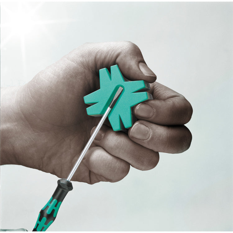Wera kraftform 12sb1 micro-schroevendraaierset (zwart groen, voor elektrische apparaten)