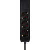 Neomounts ds22-840bl6 bureaucontactdoos met klem en usb-c en usb-a poorten - quick-charge stekkerdoos (zwart)
