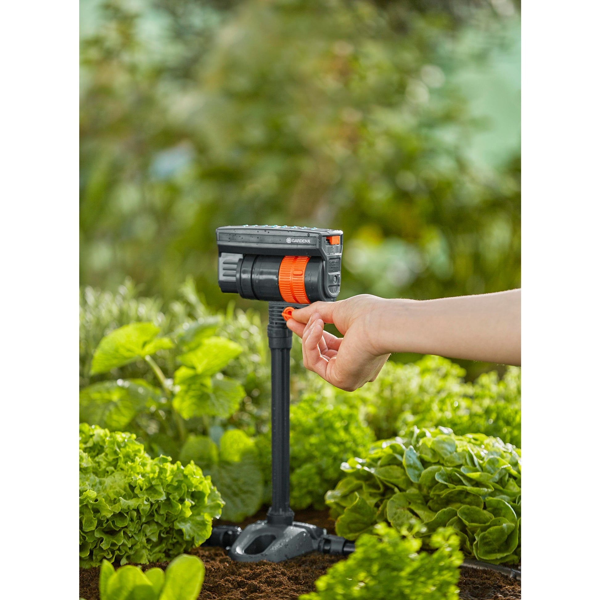 Gardena micro-drip-system zwenksproeier os 90 sproeier (donkergrijs oranje)