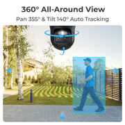 Reolink trackmix g770 + solar panel 2 beveiligingscamera (wit zwart, 4k 8mp uhd, 4g lte, incl. zonnepaneel) - afbeelding 4
