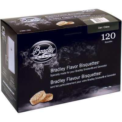 Bradley oak wood briketten rookhout (120 stuks)