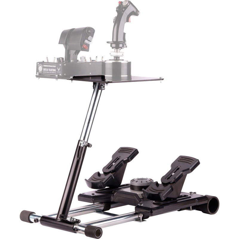 Wheel stand pro deluxe v2 thrustmaster hotas warth houder (zwart, voor thrustmaster hotas warthog, saitek x-55, x52, pro en x65)