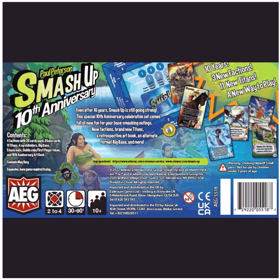 European player network smash up - 10th anniversary set kaartspel (engels, 2 - 4 spelers, 45 minuten, vanaf 12 jaar)