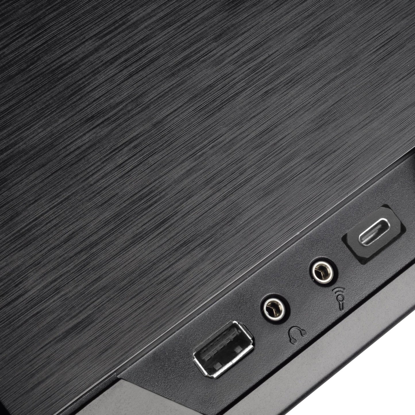 Silverstone sst-gd09b-c htpc behuizing (zwart | 1x usb-a | 1x usb-c)