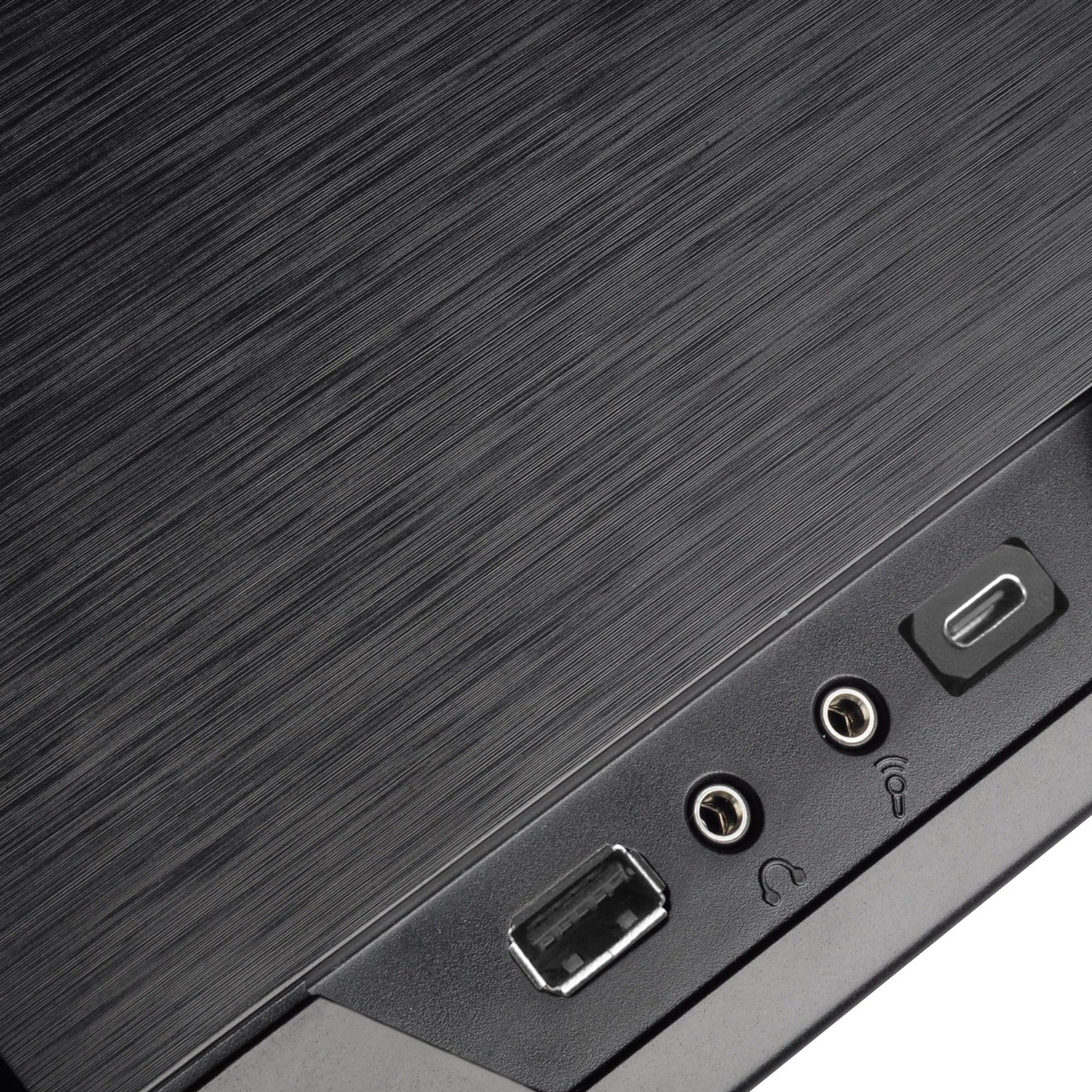 Silverstone sst-gd09b-c htpc behuizing (zwart | 1x usb-a | 1x usb-c)