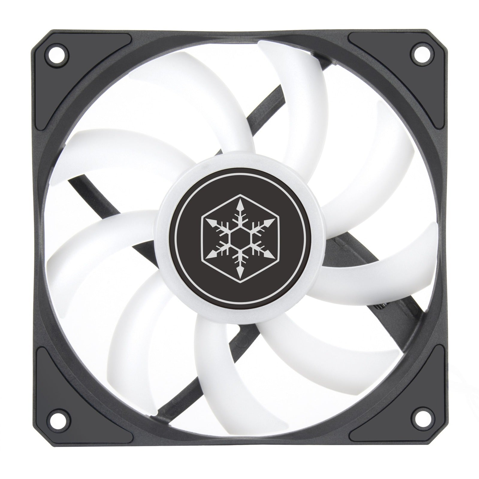 Silverstone air slimmer 120 argb case fan (zwart, 120 x 120 x 15 mm, pwm)