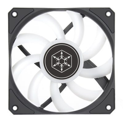 Silverstone air slimmer 120 argb case fan (zwart, 120 x 120 x 15 mm, pwm)