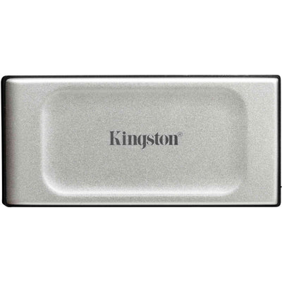 Kingston xs2000 portable 2 tb externe ssd (zilver zwart, sxs2000 2000g, usb-c 3.2 (20 gbit s))