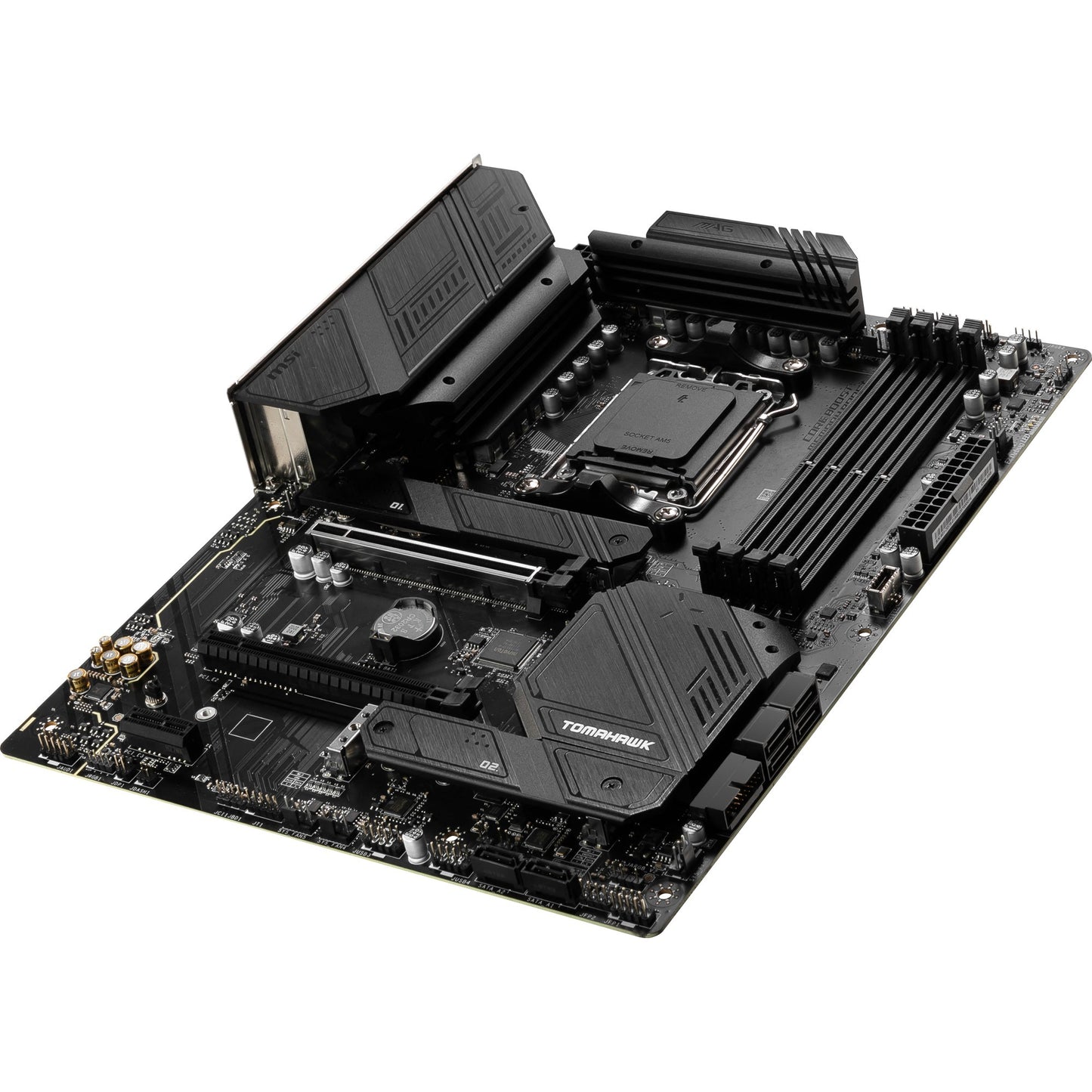 Msi mag b650 tomahawk wifi socket am5 moederbord (zwart, raid, 2.5 gb-lan, wi-fi 6e, bt, sound, atx)
