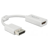 Delock displayport 1.4 > hdmi adapter (wit, 0,1 meter, 4k) - afbeelding 1