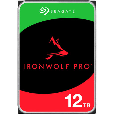 Seagate ironwolf pro 12 tb harde schijf (st12000nt001, sata 600, 24 7)