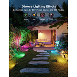 Govee slimme grondverlichting matter rgbww - 4 pack buiten - afbeelding 5