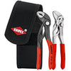 Knipex mini-tangenset in gereedschapsriem (rood zwart)